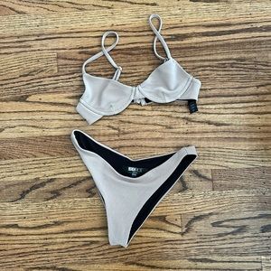 Beach riot x Revolve camilla bikini set XS top and S bottom